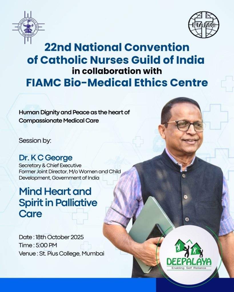 Dr. K. C. George at the 22nd National Convention of Catholic Nurses Guild of India in Mumbai