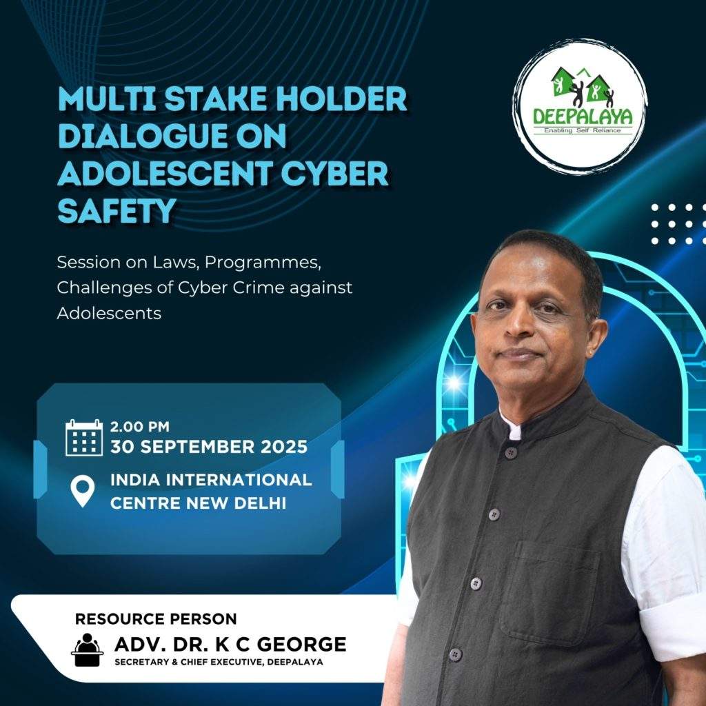 Adv. Dr. K. C. George – Multi Stakeholder Dialogue on Adolescent Cyber Safety by Deepalaya