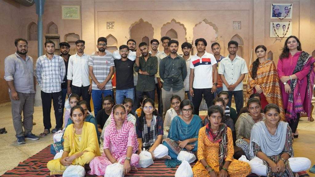 Children participating in Deepalaya’s Nutrition Awareness Session at Project Sunshine