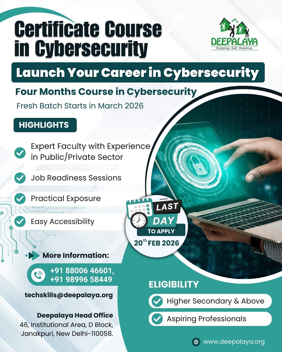 Cyber Insurance Course Certificate Course in Cybersecurity by Deepalaya